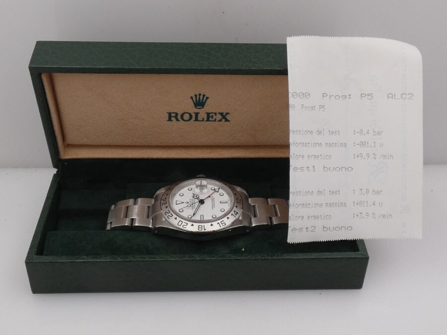 Rolex Explorer II 16570 SEL POLAR Anno 2003 White Dial Automatico Acciaio - immagine 10