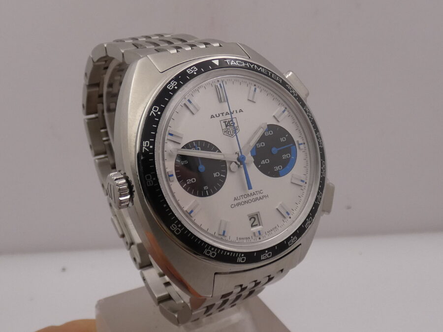 Cronografo TAG Heuer Autavia 43mm CY2110 Automatic Date Acciaio TOP CONDITION With Bracelet - immagine 10