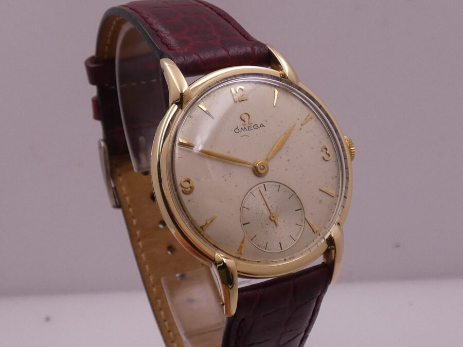 Omega SPIDER LUGS Big Second Oro Massiccio 18Kt Anno1946 Manuale Vintage - immagine 10