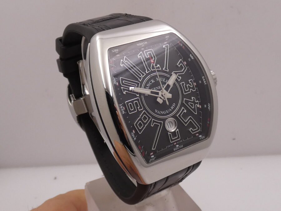 Franck Muller Vanguard V 45 SC DT Oversize 44mm Punti Cardinali Automatico Acciaio - immagine 10