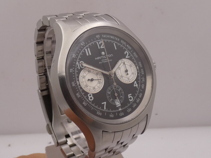 Hamilton Cronografo Khaki Aviation 44mm H765160 BOX&PAPERS Automatico Acciaio - immagine 10