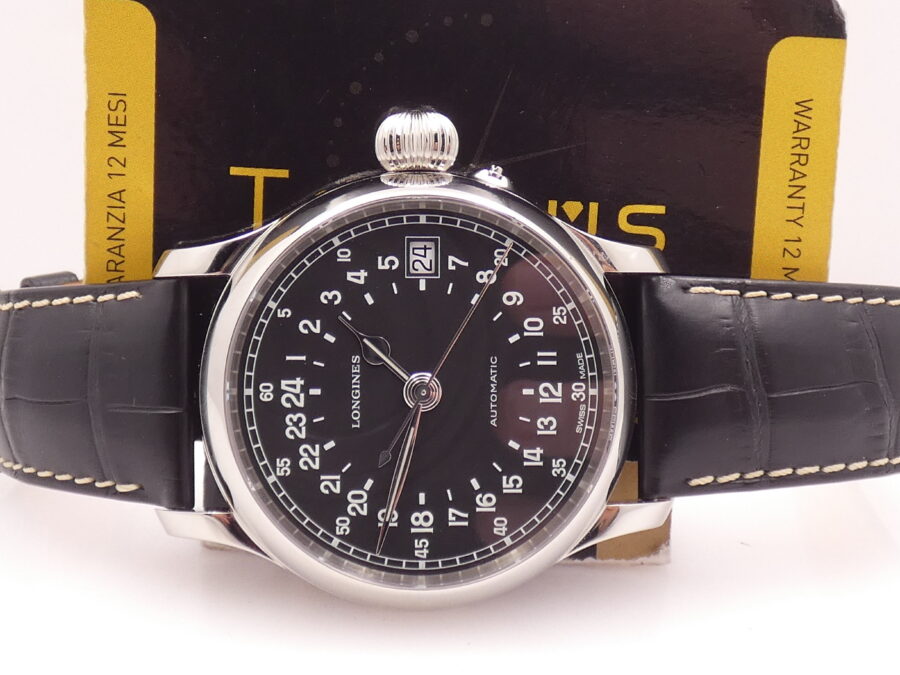 Longines Twenty-Four Hours Heritage 47,5 mm L2.751.4 NEW BOX&PAPERS Automatico Acciaio - immagine 2