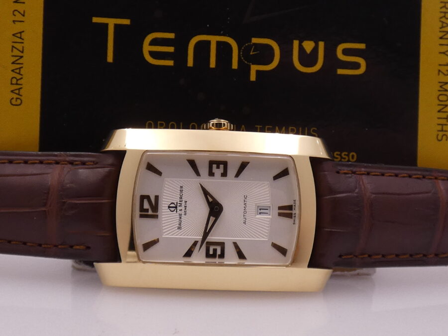 Baume & Mercier Hampton MV045225 18Kt Solid Gold NEW BOX&PAPERS Automatic Date - immagine 2