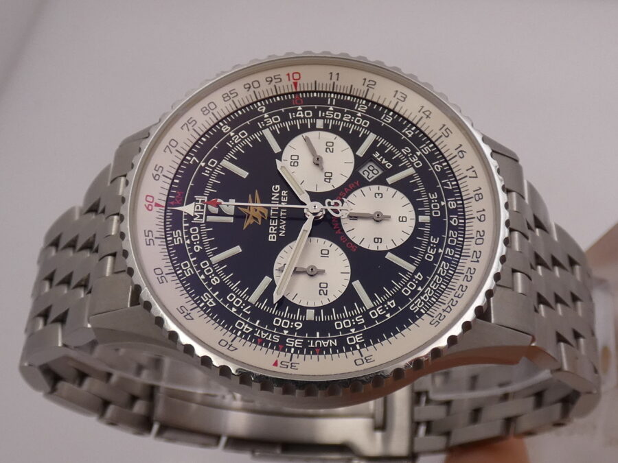 Cronografo Breitling Navitimer 50th Anniversary A41322 BOX&PAPERS Italy Automatico ANNO 2003 Braccialato Acciaio