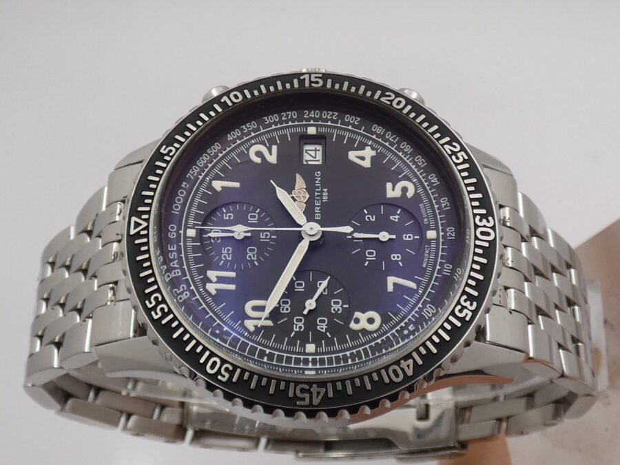 Breitling Cronografo Navitimer Aviastar A13024 WITH BOX Anni 90's Automatico Acciaio Braccialato