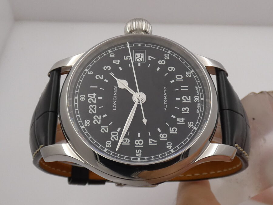 Longines Twenty-Four Hours Heritage 47,5 mm L2.751.4 NEW BOX&PAPERS Automatico Acciaio