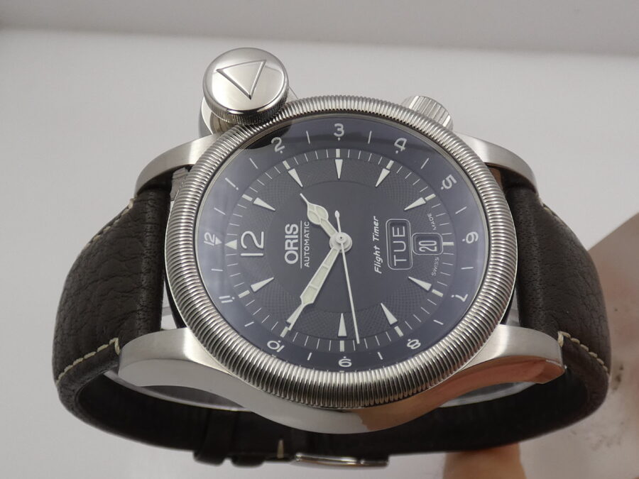 Oris Flight Timer² Day Date GMT 7568 BOX&PAPERS Anno 2009 Automatico Acciaio