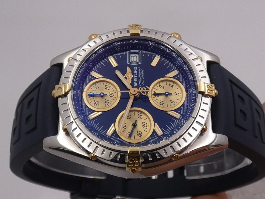 Breitling Cronografo Chronomat B13050.1 Acciaio & Oro 18Kt Automatico Anni 90's With BOX