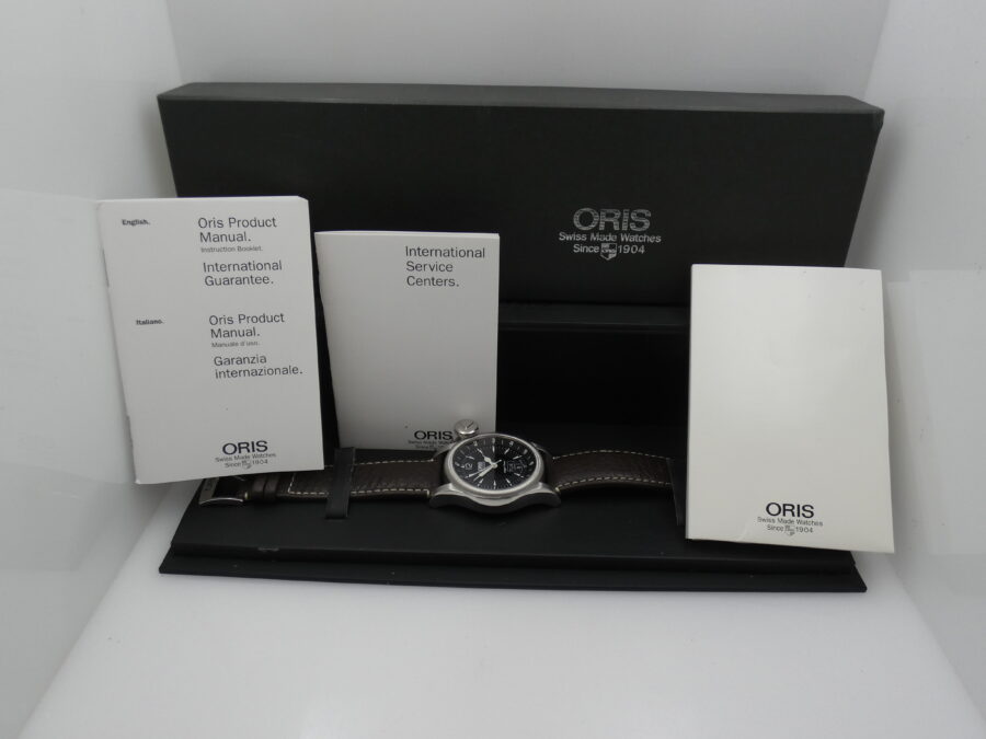 Oris Flight Timer² Day Date GMT 7568 BOX&PAPERS Anno 2009 Automatico Acciaio - immagine 12