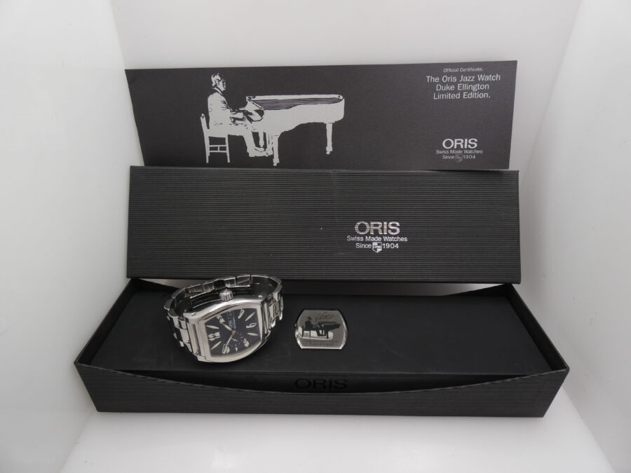 Oris Duke Ellington BOX&PAPERS Limited Edition 999 Pezzi Anni 90's Automatico Acciaio - immagine 12