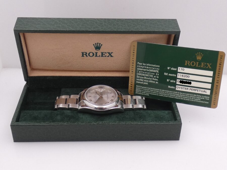 Rolex Datejust 36 116200 GARANZIA ITALIA Anno 2013 Automatico Oyster Bracelet Acciaio - immagine 12