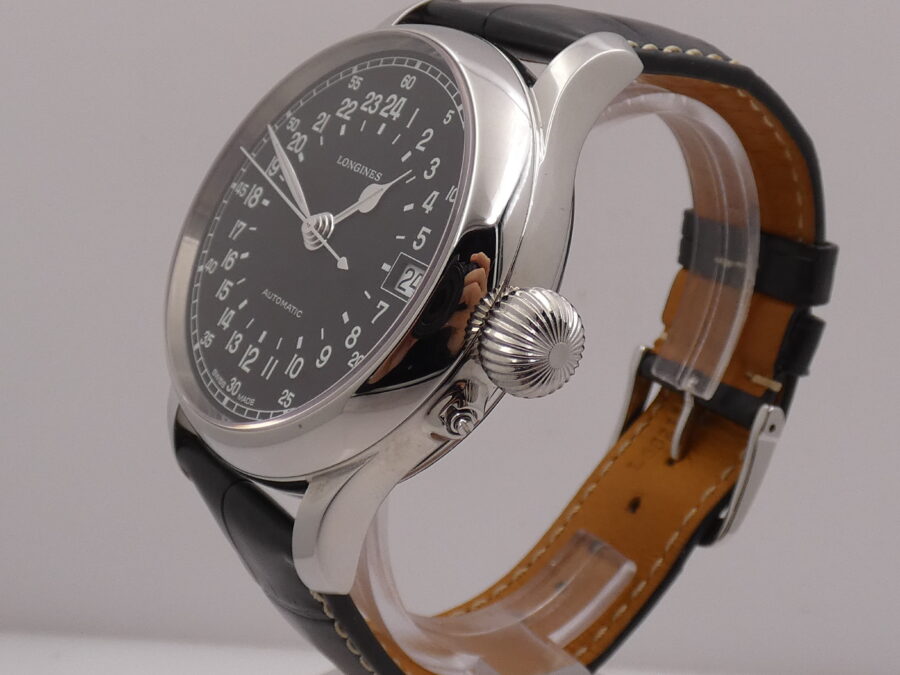 Longines Twenty-Four Hours Heritage 47,5 mm L2.751.4 NEW BOX&PAPERS Automatico Acciaio - immagine 14