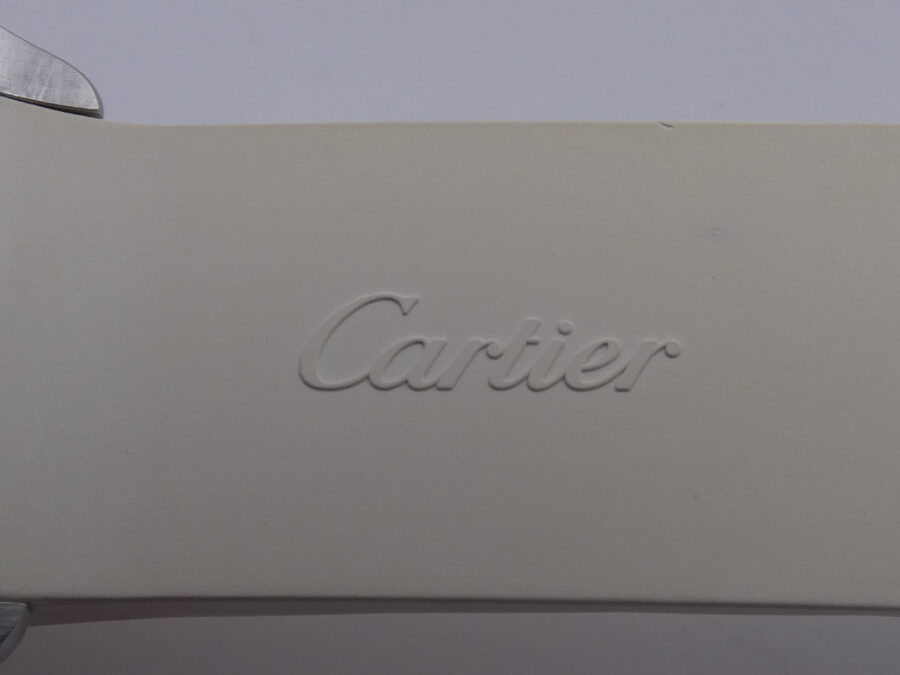 Cartier Santos 100 White 2878 BOX&PAPERS Automatico ANNO 2014 For Lady Acciaio - immagine 13