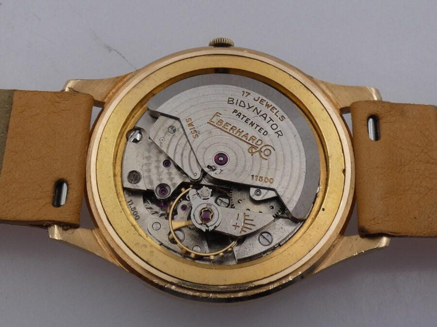 Eberhard Oversize Bydinator Oro Rosa 18 Kt Automatic Cal. 11.500 ANNI '60 Vintage - immagine 15