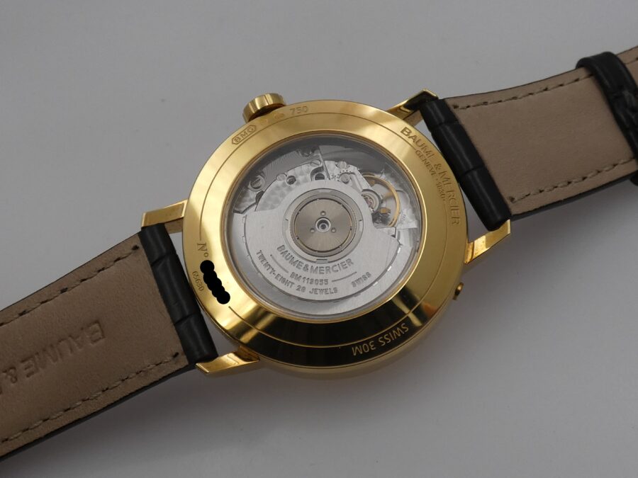 Baume & Mercier Classima GMT Power Reserve ORO PIENO 18Kt BOX&PAPERS Anno 2024 Automatico MAI INDOSSATO - immagine 16