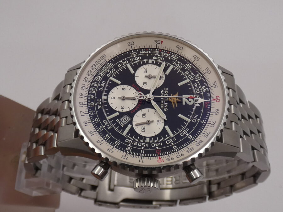 Cronografo Breitling Navitimer 50th Anniversary A41322 BOX&PAPERS Italy Automatico ANNO 2003 Braccialato Acciaio - immagine 3