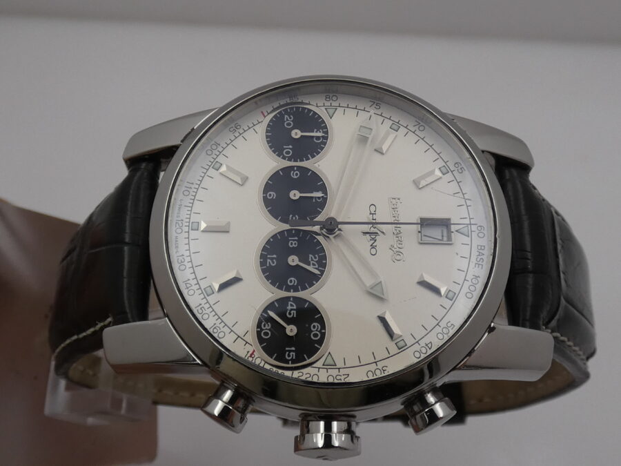 Cronografo Eberhard & Co. Chrono 4 31041 Automatic Date Acciaio ANNI '2000s - immagine 3