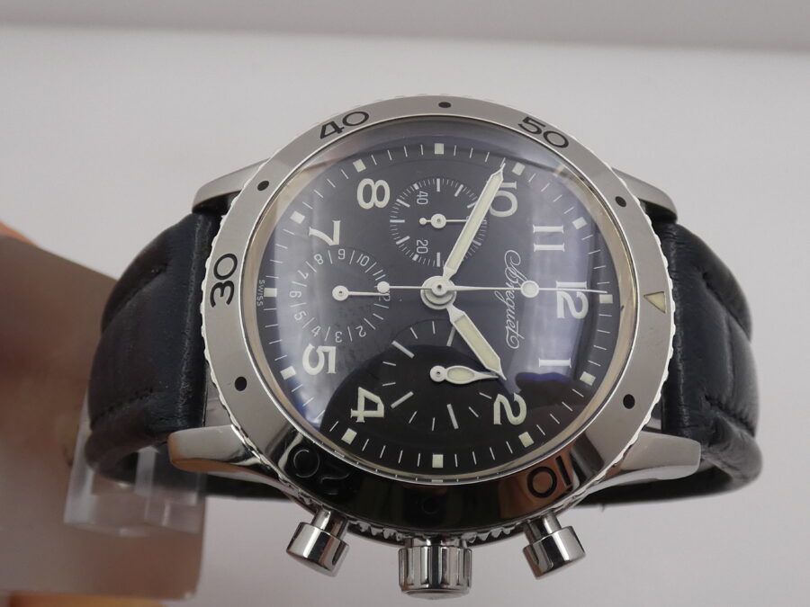 Cronografo Breguet Type XX Aeronavale Flyback 3800 Automatico ANNI '90s Acciaio - immagine 3