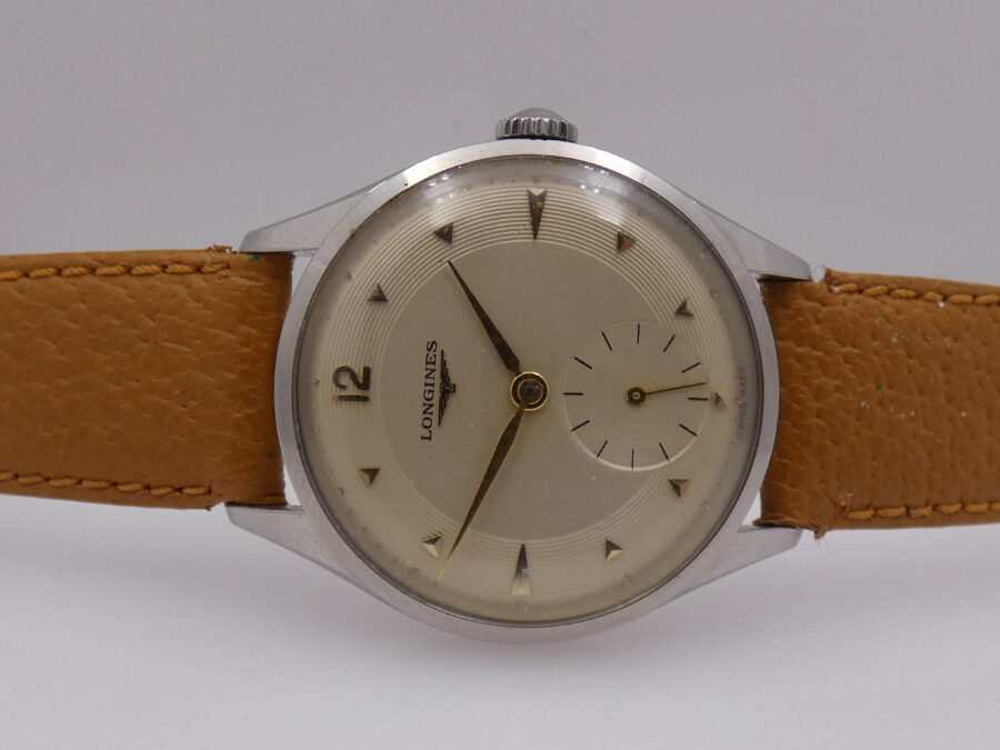 Longines Calatrava Acciaio Ref. 7133-2 Anno 1954 Carica Mauale Calibro 12.68 Z Vintage - immagine 4