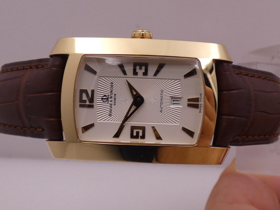 Baume & Mercier Hampton MV045225 18Kt Solid Gold NEW BOX&PAPERS Automatic Date - immagine 4