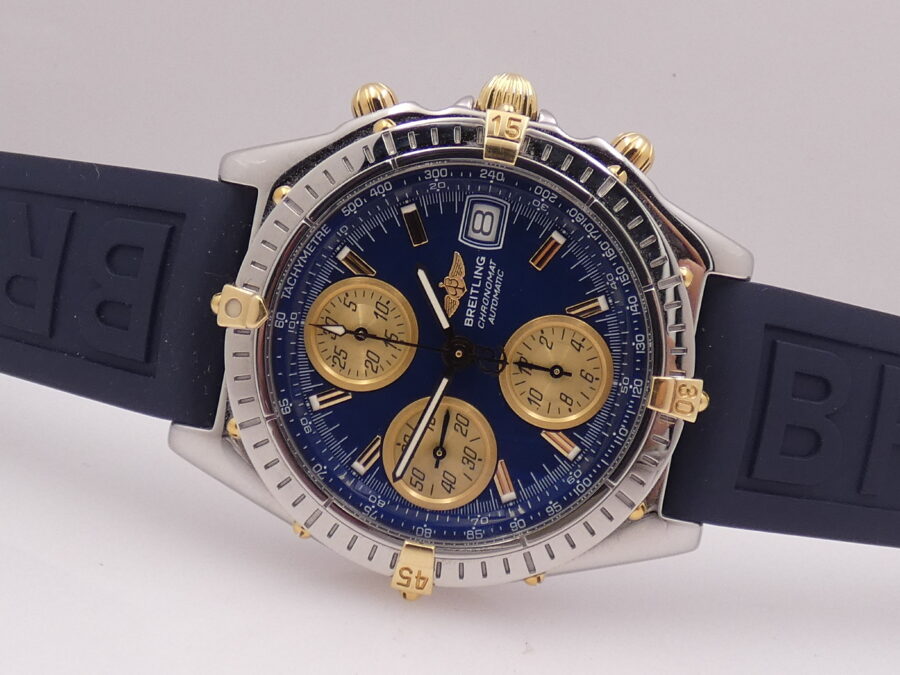 Breitling Cronografo Chronomat B13050.1 Acciaio & Oro 18Kt Automatico Anni 90's With BOX - immagine 4