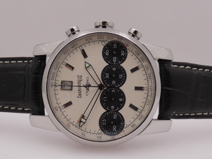 Cronografo Eberhard & Co. Chrono 4 31041 Automatic Date Acciaio ANNI '2000s - immagine 4