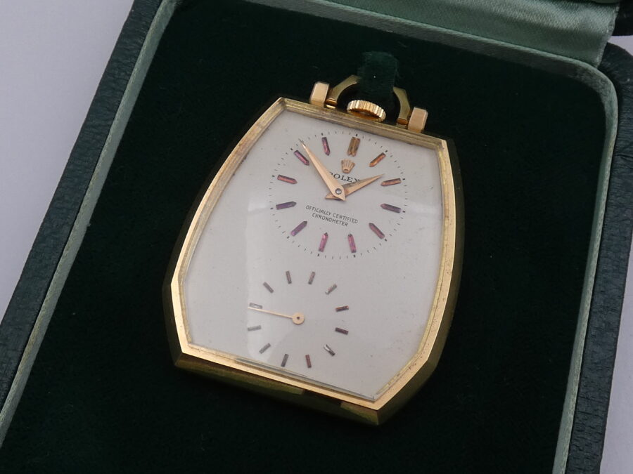 Rolex Prince Very RARE and Highly UNUSUAL Pocket Imperial Prince 18Kt Rosè 9248 With BOX Anno 1958 - immagine 5