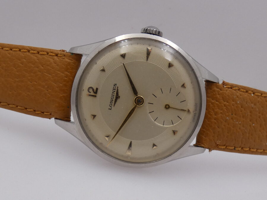 Longines Calatrava Acciaio Ref. 7133-2 Anno 1954 Carica Mauale Calibro 12.68 Z Vintage - immagine 5