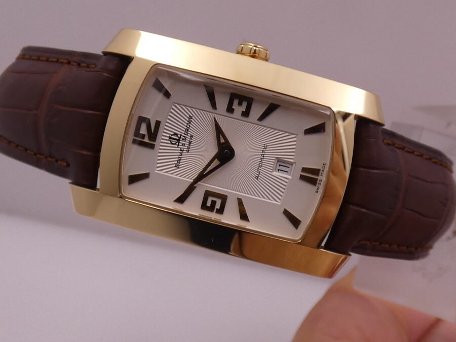 Baume & Mercier Hampton MV045225 18Kt Solid Gold NEW BOX&PAPERS Automatic Date - immagine 5