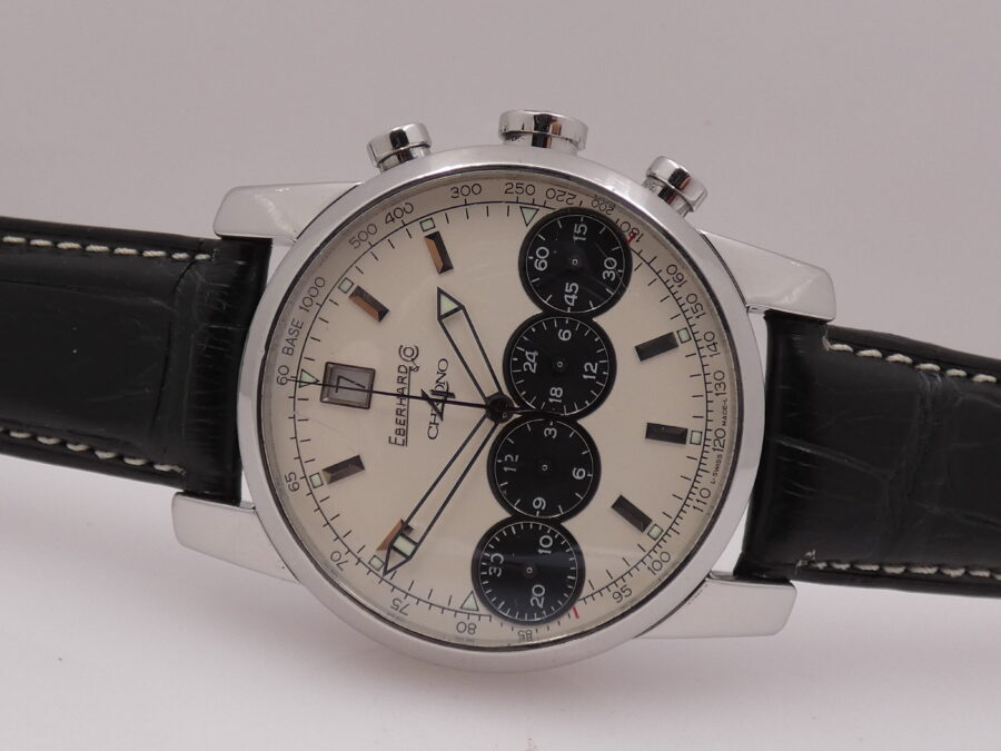 Cronografo Eberhard & Co. Chrono 4 31041 Automatic Date Acciaio ANNI '2000s - immagine 5