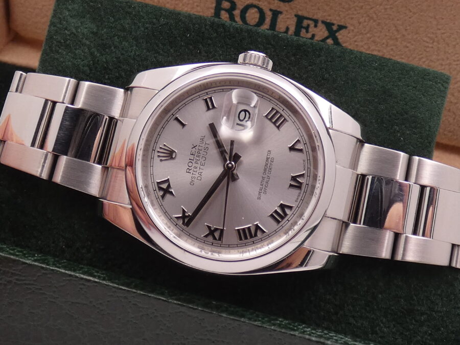 Rolex Datejust 36 116200 GARANZIA ITALIA Anno 2013 Automatico Oyster Bracelet Acciaio - immagine 5