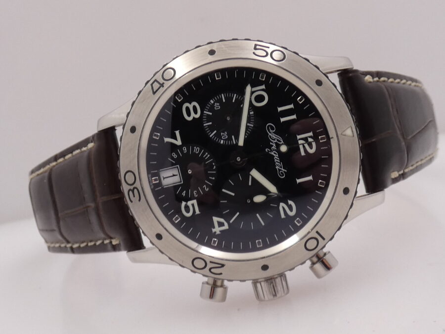 Breguet Cronografo Type XX Transatlantique 3820ST WITH PAPERS Anni 2000's Automatico Acciaio - immagine 6