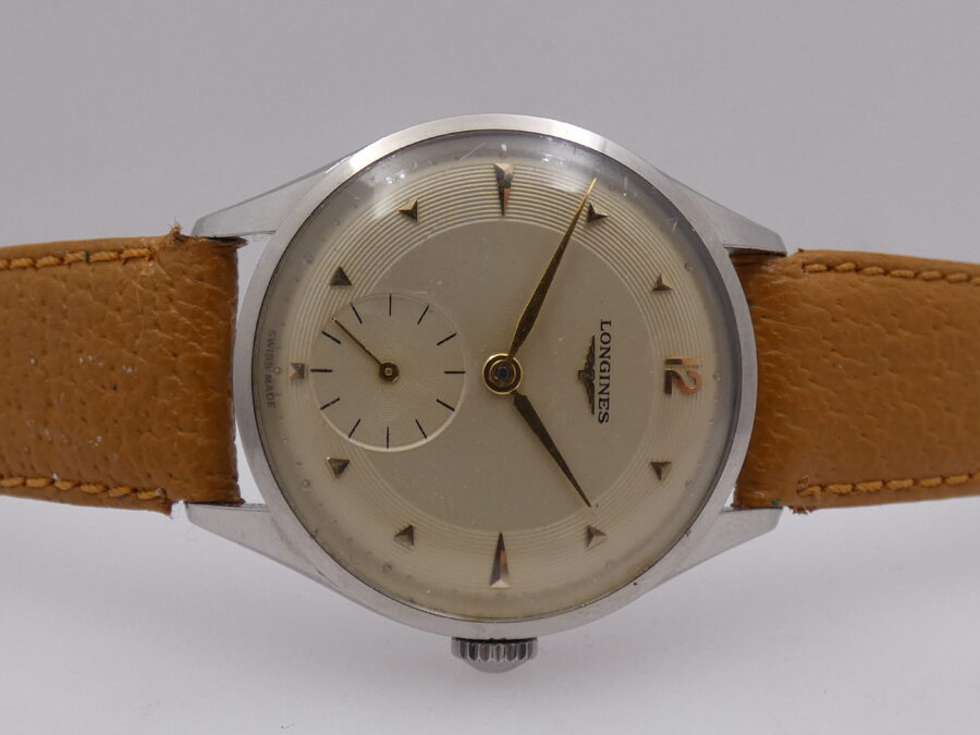 Longines Calatrava Acciaio Ref. 7133-2 Anno 1954 Carica Mauale Calibro 12.68 Z Vintage - immagine 6