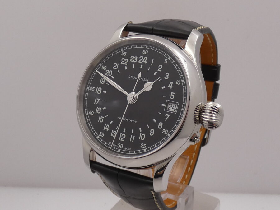 Longines Twenty-Four Hours Heritage 47,5 mm L2.751.4 NEW BOX&PAPERS Automatico Acciaio - immagine 7