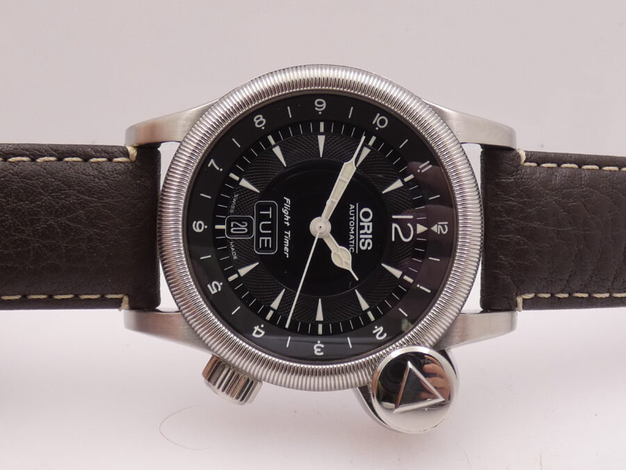 Oris Flight Timer² Day Date GMT 7568 BOX&PAPERS Anno 2009 Automatico Acciaio - immagine 6