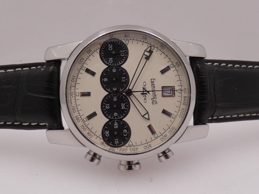 Cronografo Eberhard & Co. Chrono 4 31041 Automatic Date Acciaio ANNI '2000s - immagine 6