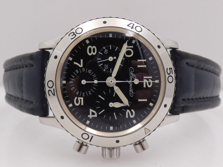 Cronografo Breguet Type XX Aeronavale Flyback 3800 Automatico ANNI '90s Acciaio - immagine 6