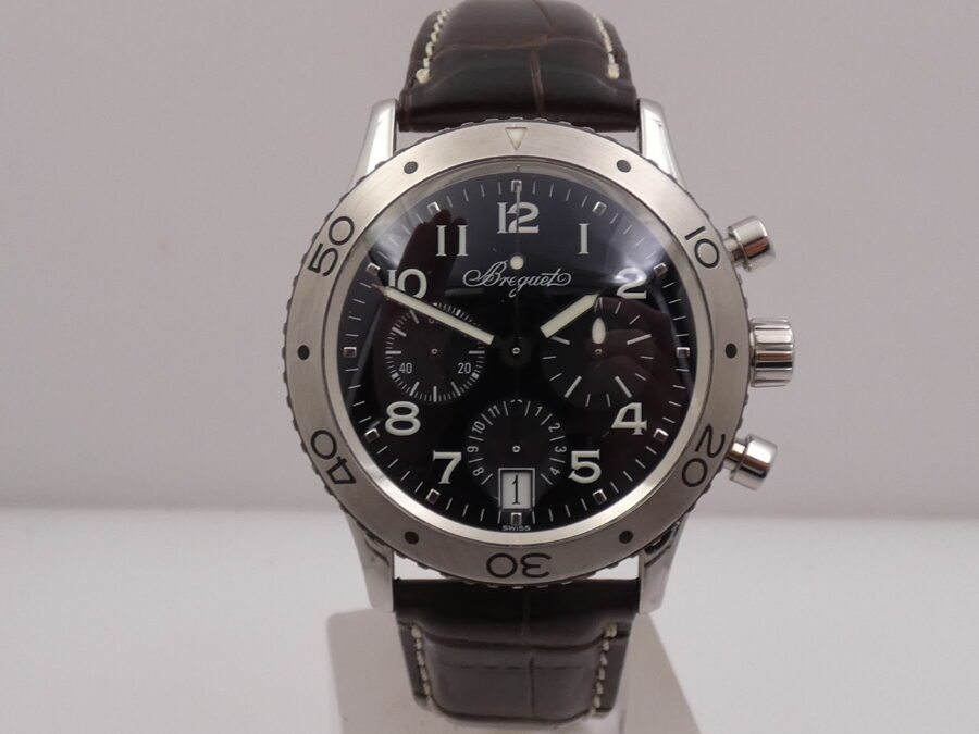 Breguet Cronografo Type XX Transatlantique 3820ST WITH PAPERS Anni 2000's Automatico Acciaio - immagine 7