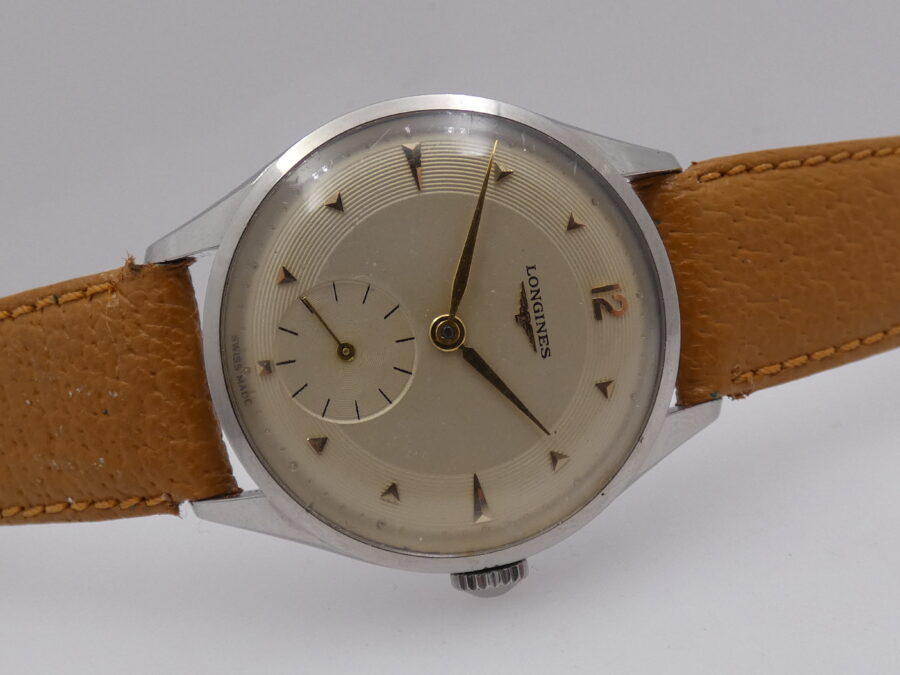 Longines Calatrava Acciaio Ref. 7133-2 Anno 1954 Carica Mauale Calibro 12.68 Z Vintage - immagine 7