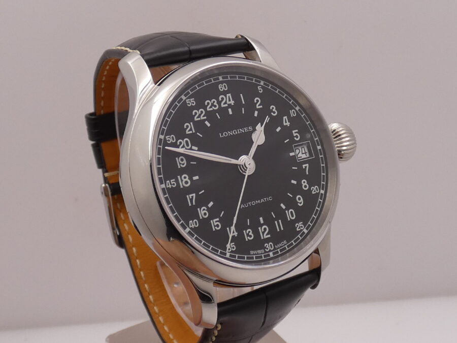 Longines Twenty-Four Hours Heritage 47,5 mm L2.751.4 NEW BOX&PAPERS Automatico Acciaio - immagine 8