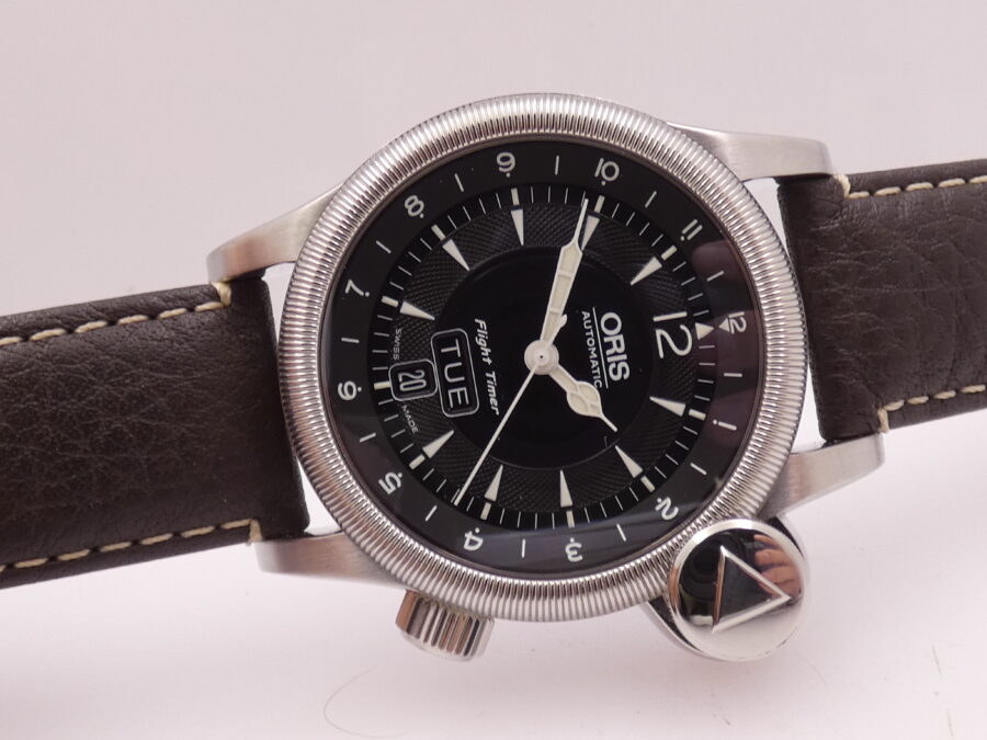 Oris Flight Timer² Day Date GMT 7568 BOX&PAPERS Anno 2009 Automatico Acciaio - immagine 7