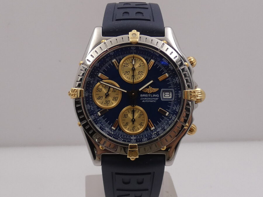 Breitling Cronografo Chronomat B13050.1 Acciaio & Oro 18Kt Automatico Anni 90's With BOX - immagine 7