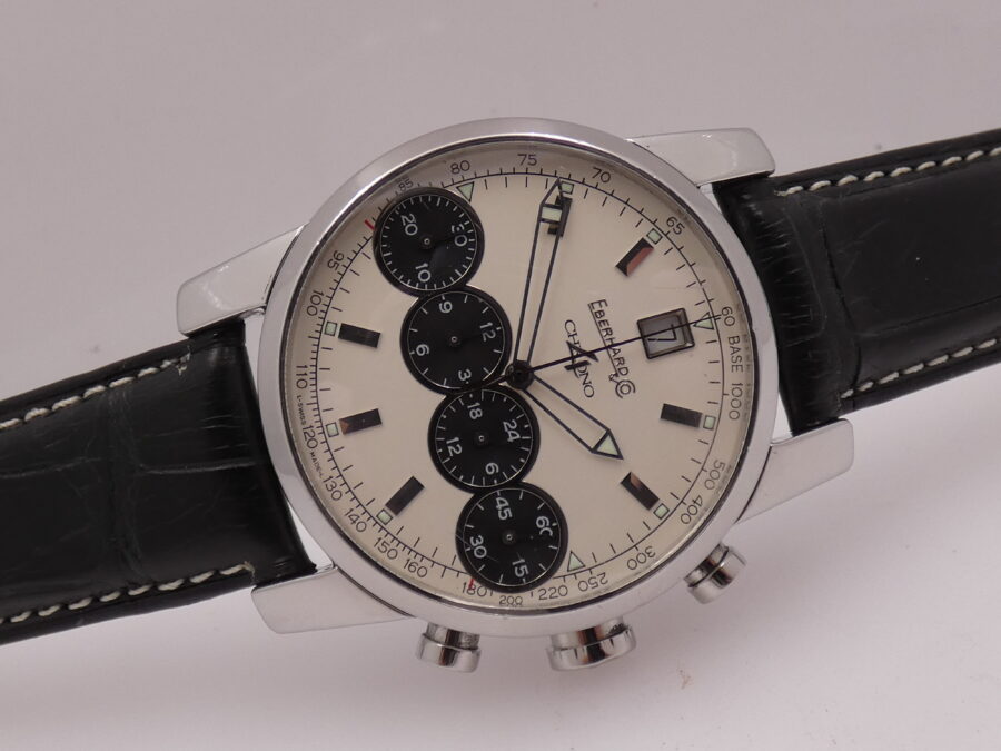 Cronografo Eberhard & Co. Chrono 4 31041 Automatic Date Acciaio ANNI '2000s - immagine 7