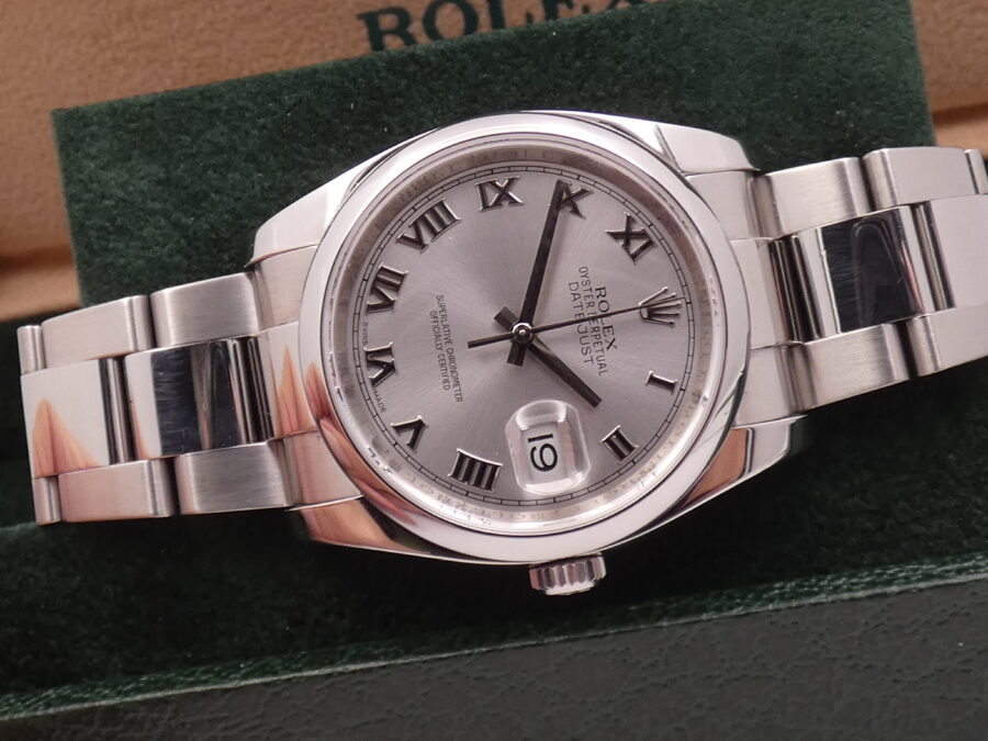 Rolex Datejust 36 116200 GARANZIA ITALIA Anno 2013 Automatico Oyster Bracelet Acciaio - immagine 7