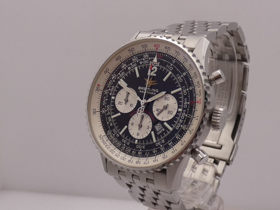 Cronografo Breitling Navitimer 50th Anniversary A41322 BOX&PAPERS Italy Automatico ANNO 2003 Braccialato Acciaio - immagine 8