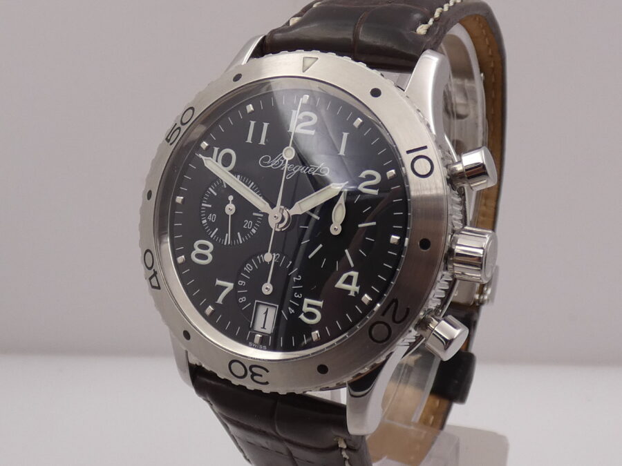 Breguet Cronografo Type XX Transatlantique 3820ST WITH PAPERS Anni 2000's Automatico Acciaio - immagine 8