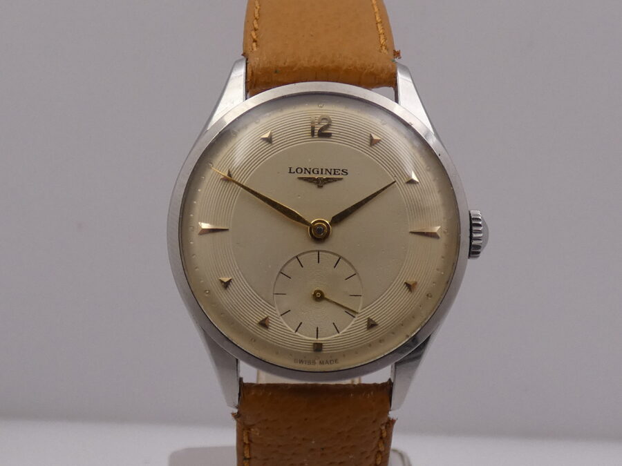 Longines Calatrava Acciaio Ref. 7133-2 Anno 1954 Carica Mauale Calibro 12.68 Z Vintage - immagine 8