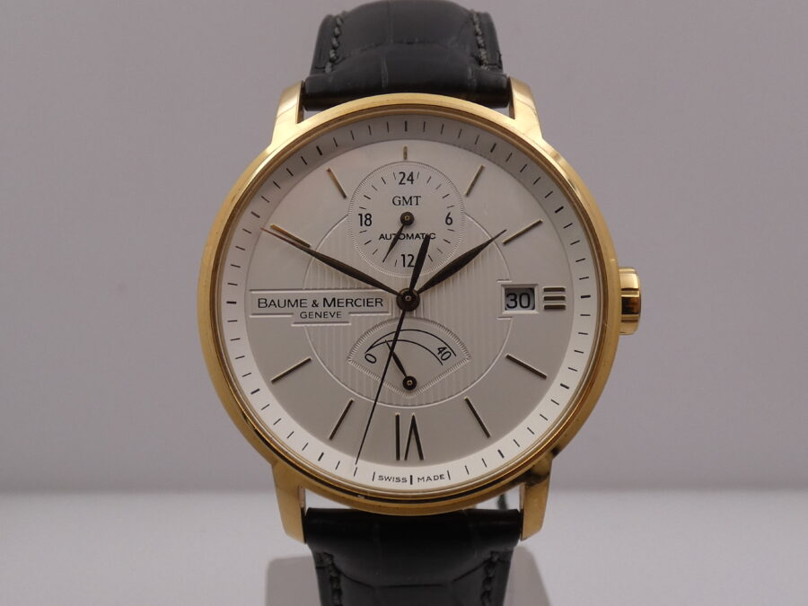 Baume & Mercier Classima GMT Power Reserve ORO PIENO 18Kt BOX&PAPERS Anno 2024 Automatico MAI INDOSSATO - immagine 8