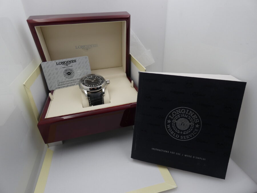 Longines Twenty-Four Hours Heritage 47,5 mm L2.751.4 NEW BOX&PAPERS Automatico Acciaio - immagine 9