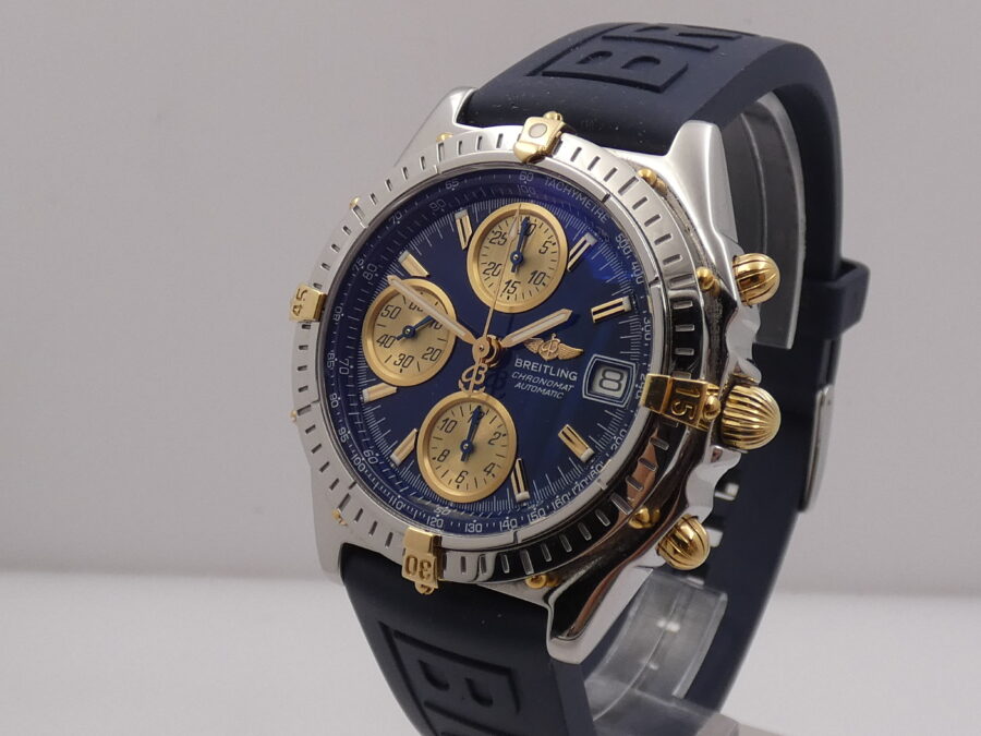 Breitling Cronografo Chronomat B13050.1 Acciaio & Oro 18Kt Automatico Anni 90's With BOX - immagine 8